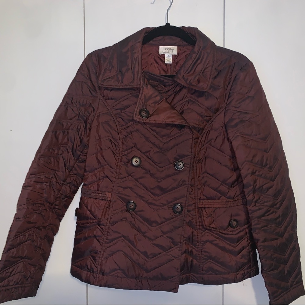 LOFT Jacket-maroon - Picture 2 of 13